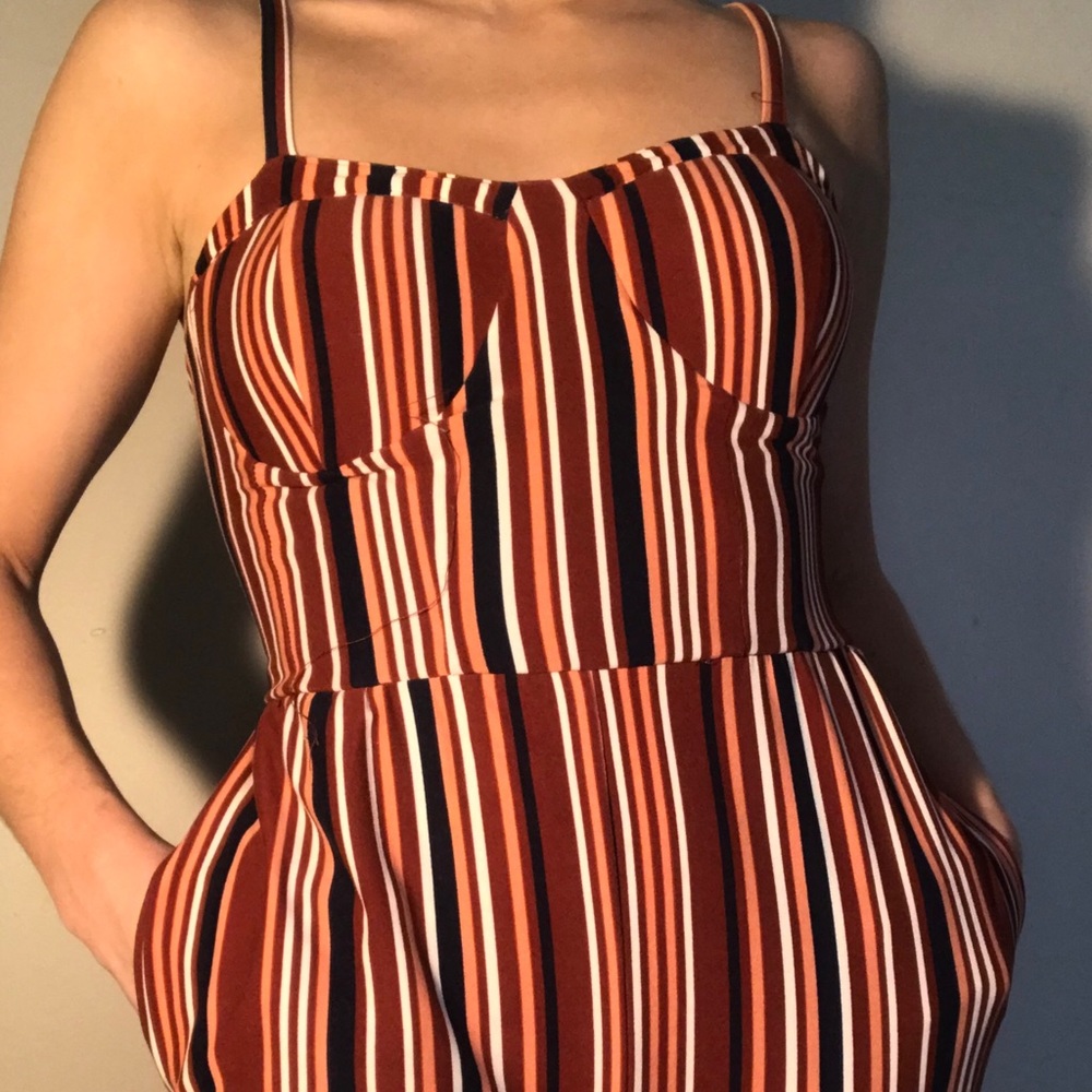 Striped Pansuit ankle length (with POCKETS!!)